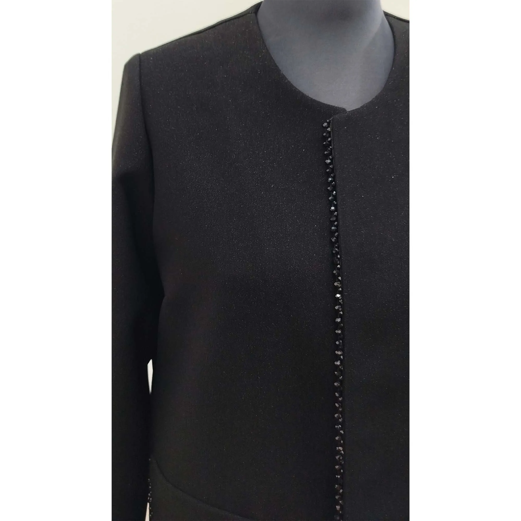 کت مجلسی زنانه مدل سنگدوزی مشکی