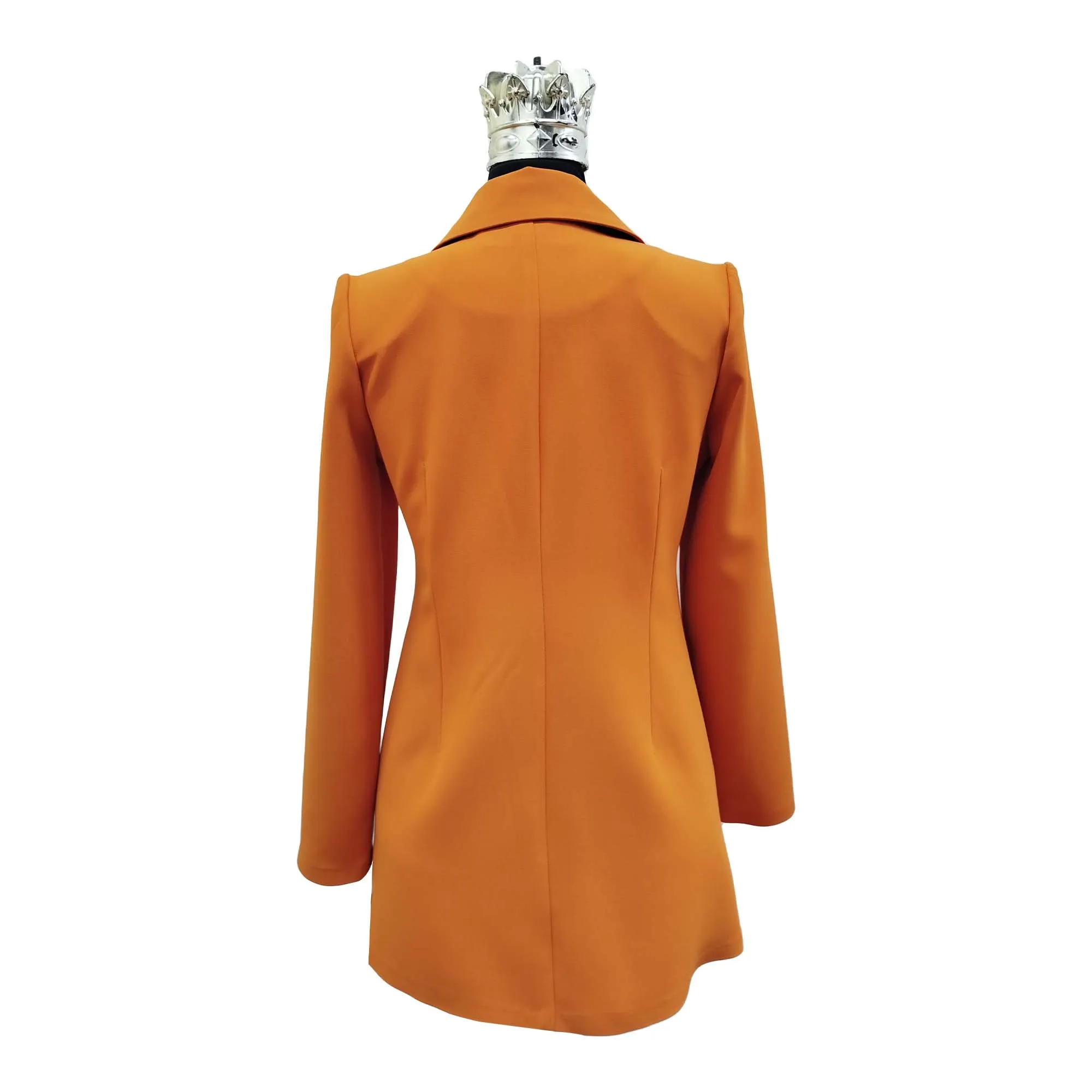 کت مجلسی زنانه مدل مازراتی نارنجی