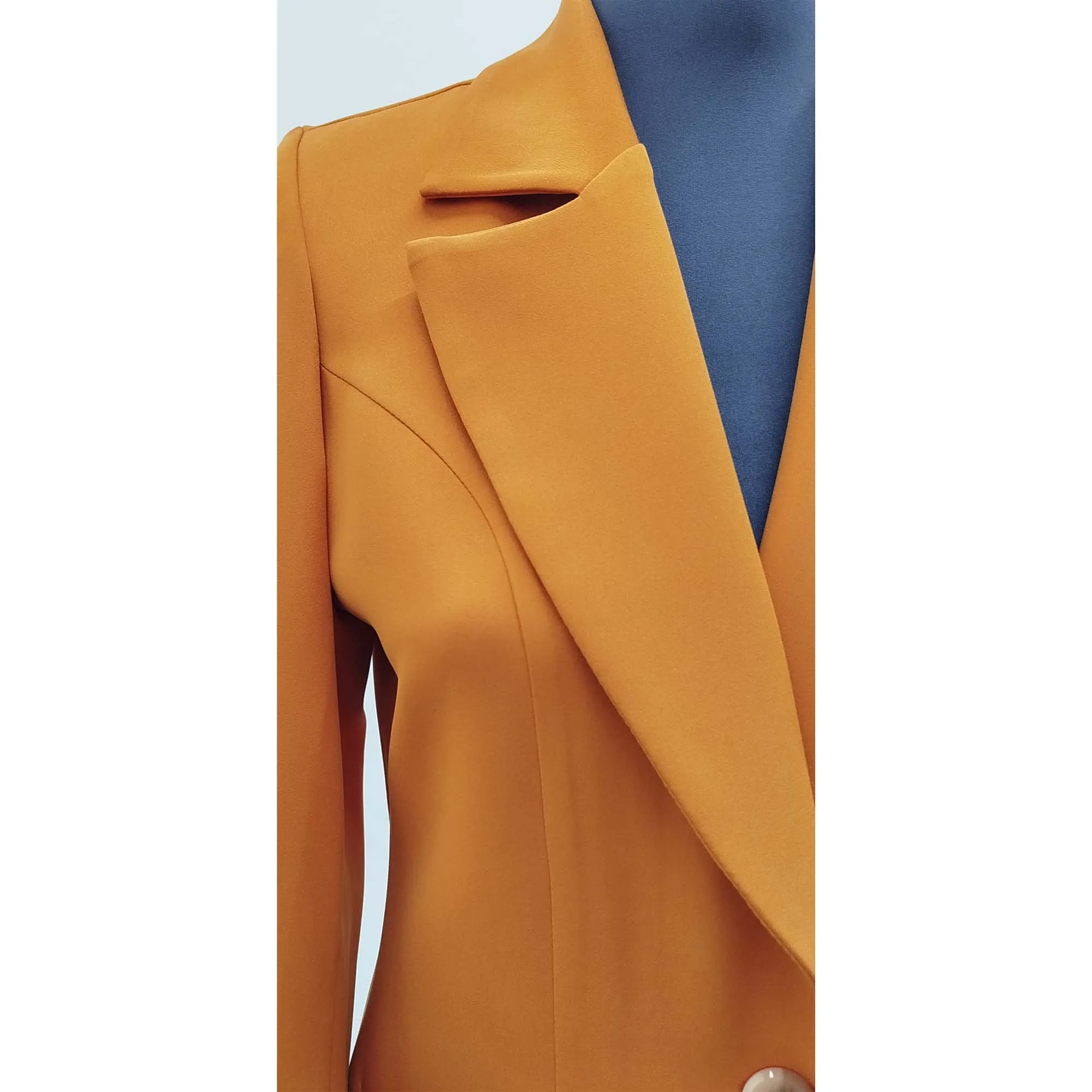 کت زنانه مدل کرپ مازراتی نارنجی