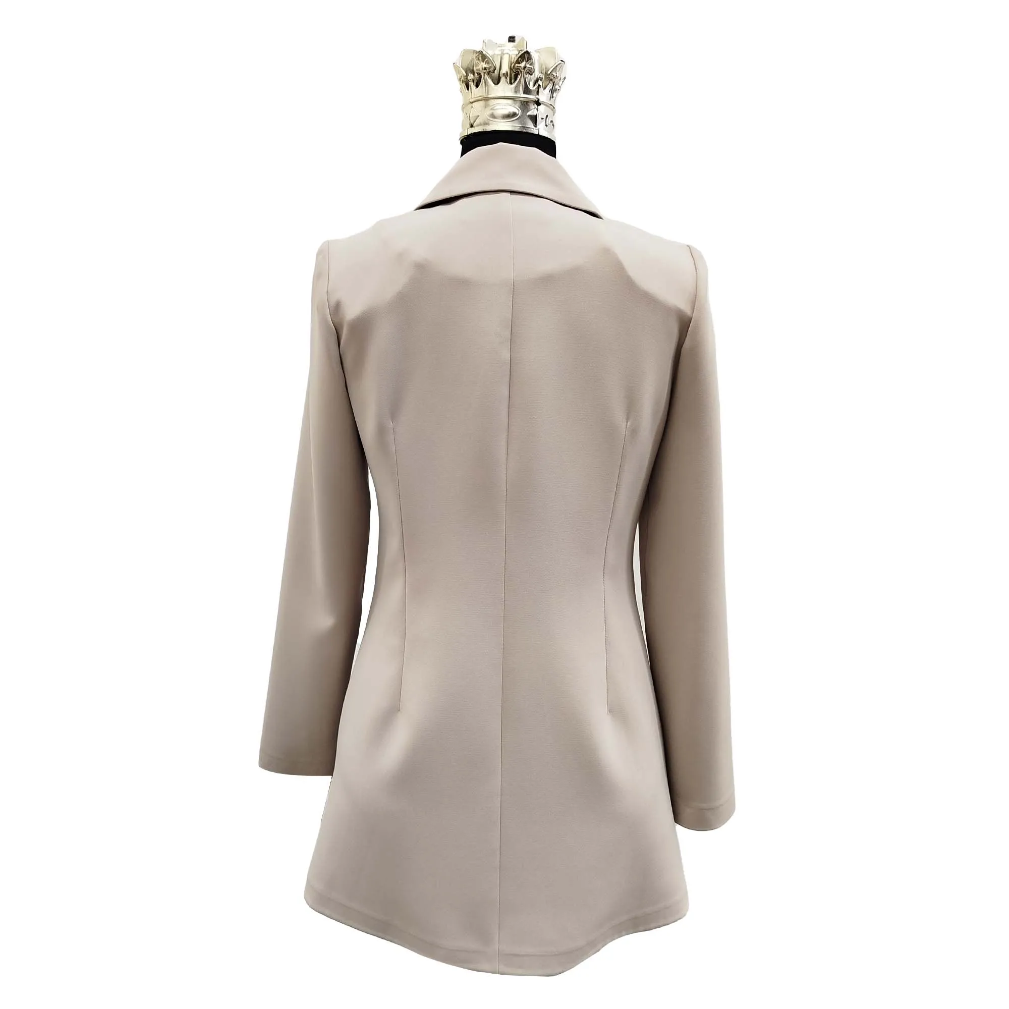 کت مجلسی زنانه مدل مازراتی کرم