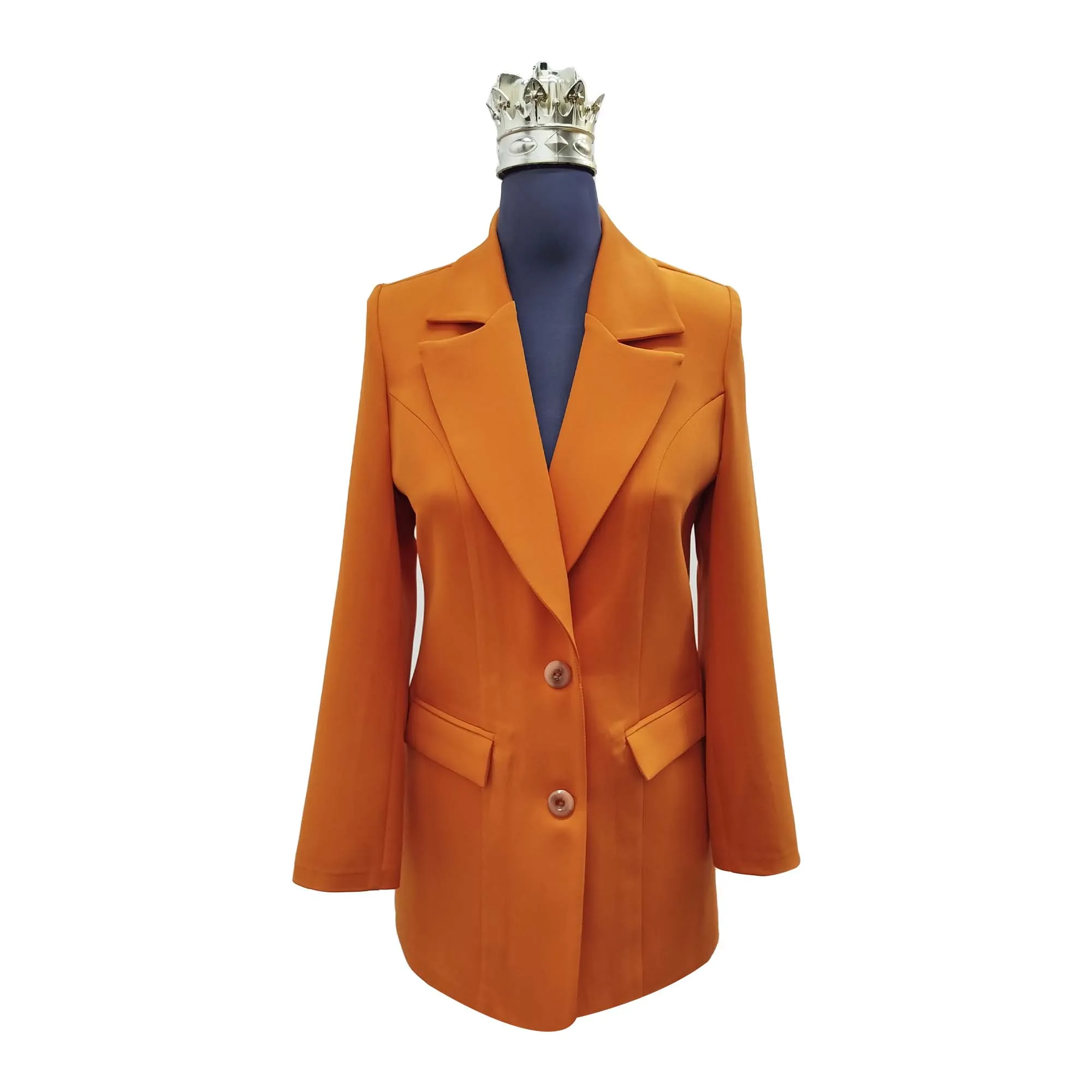 کت,زنانه,مدل,کرپ,مازراتی,نارنجی