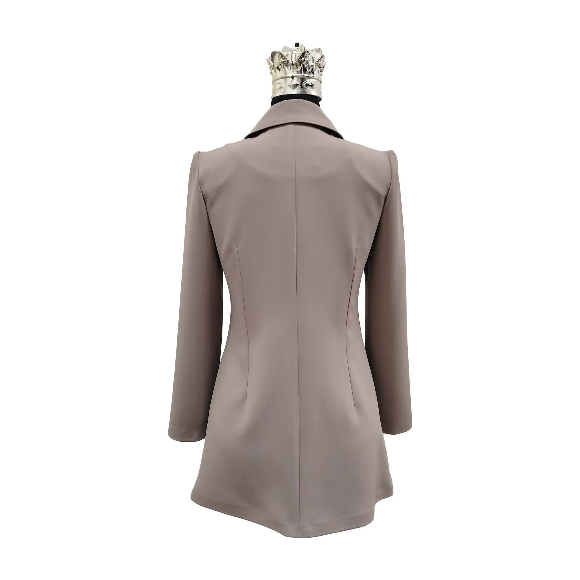 کت مجلسی زنانه مدل مازراتی خاکستری