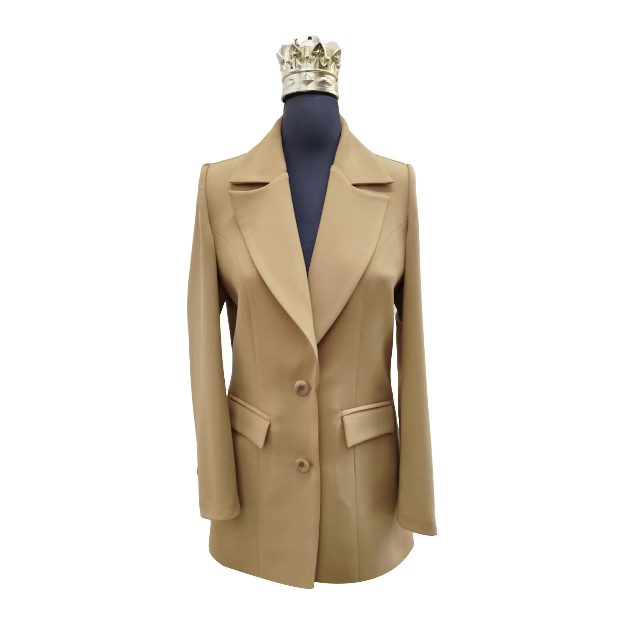 کت,زنانه,مدل,کرپ,مازراتی,خردلی